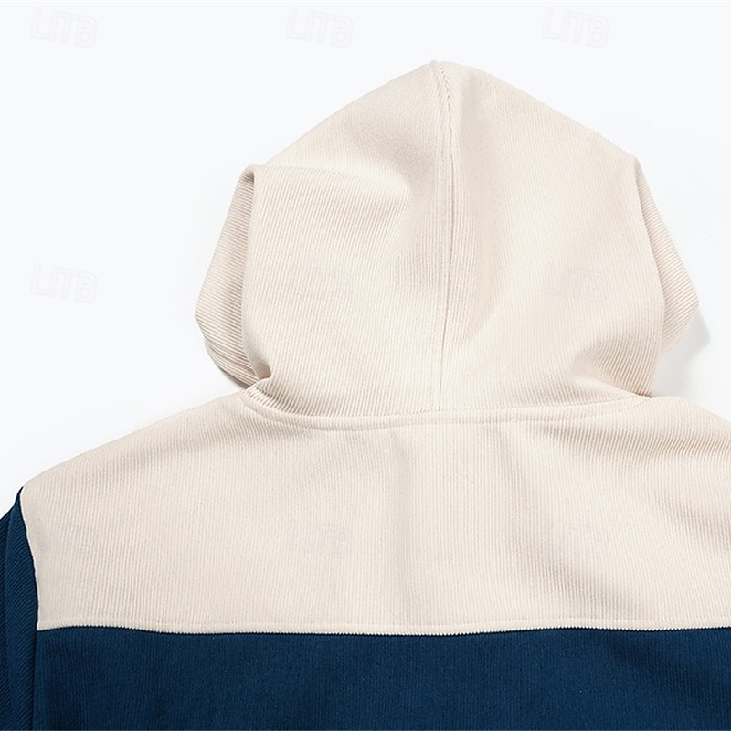 Ανδρικά Φούτερ με Κουκούλα Μαύρο Πράσινο Χακί Χακί Μπεζ Με Κουκούλα Συνδυασμός Χρωμάτων Κορδόνι Κουρελού Τσέπη Αθλήματα & Ύπαιθρος Καθημερινά Αργίες Βαμβάκι Κομψό στυλ street Βασικό Καθημερινό 2026 - $72.99 –P10