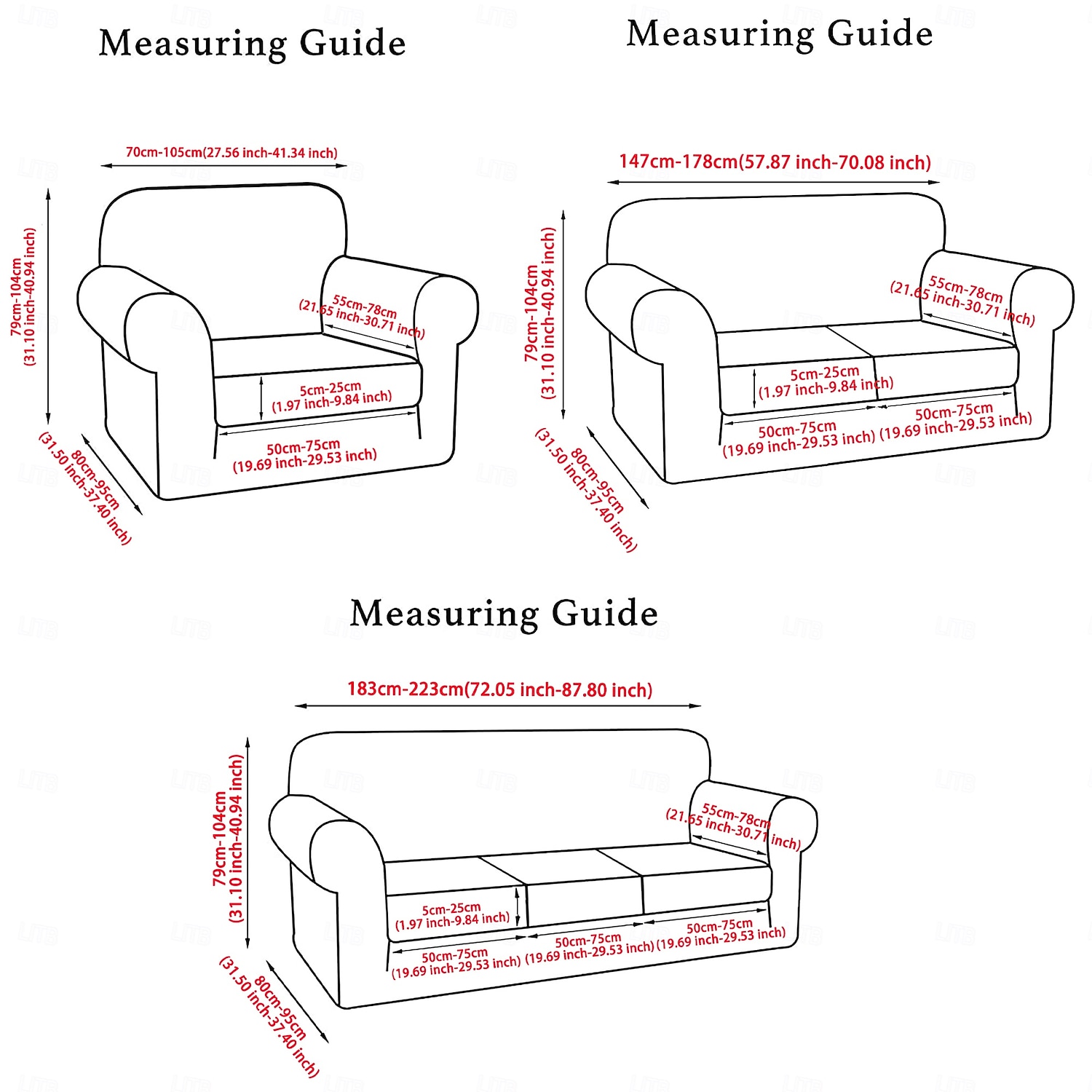 Armchair Sofa Cover, Stretch Elastic Slipcover for Single Seat Sofa, Anti-Slip, Dustproof, Protective Couch Cover for Living Room Home Use 2026 - $37.99 –P2