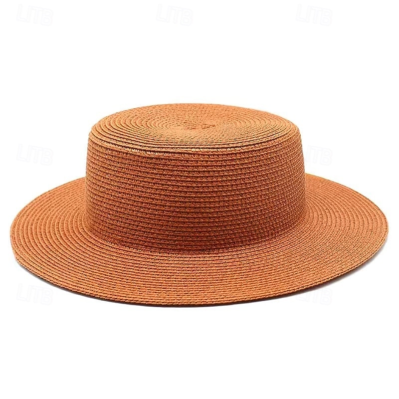 Cappelli Poliestere Cappello di paglia Matrimonio Ferie Tè Corsa di Cavalli Cocktail Vintage Protezione Solare Con Giunzione Copricapo Copricapo del 2026 a $17.49 –P18