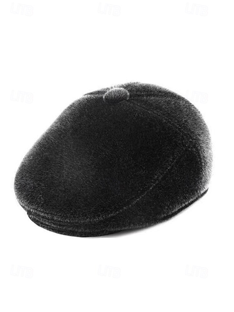 Voor heren Fedora Hoed Zwart Donker Grijs Polyesteri Nepbont Warm Vintage Stijlvol Herfst Winter 2026 - $9.99 –P5