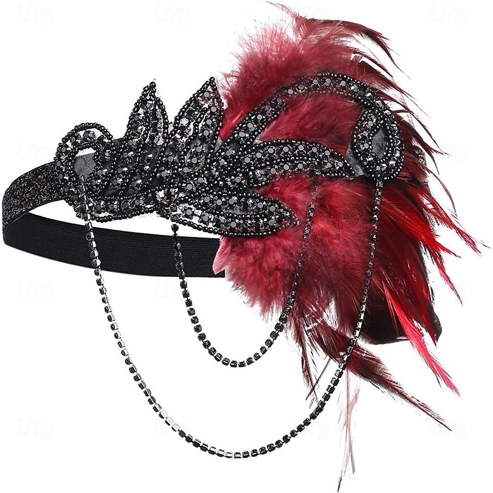 Set Anni Ruggenti Anni 1920 Lunghezza al ginocchio Abito Flapper Abito da cocktail Costume di fantasia con accessori Maniche corte Il grande Gatsby Ragazza Flapper Paillettes Frangia con nappe Scollo del 2026 a $57.99 –P9