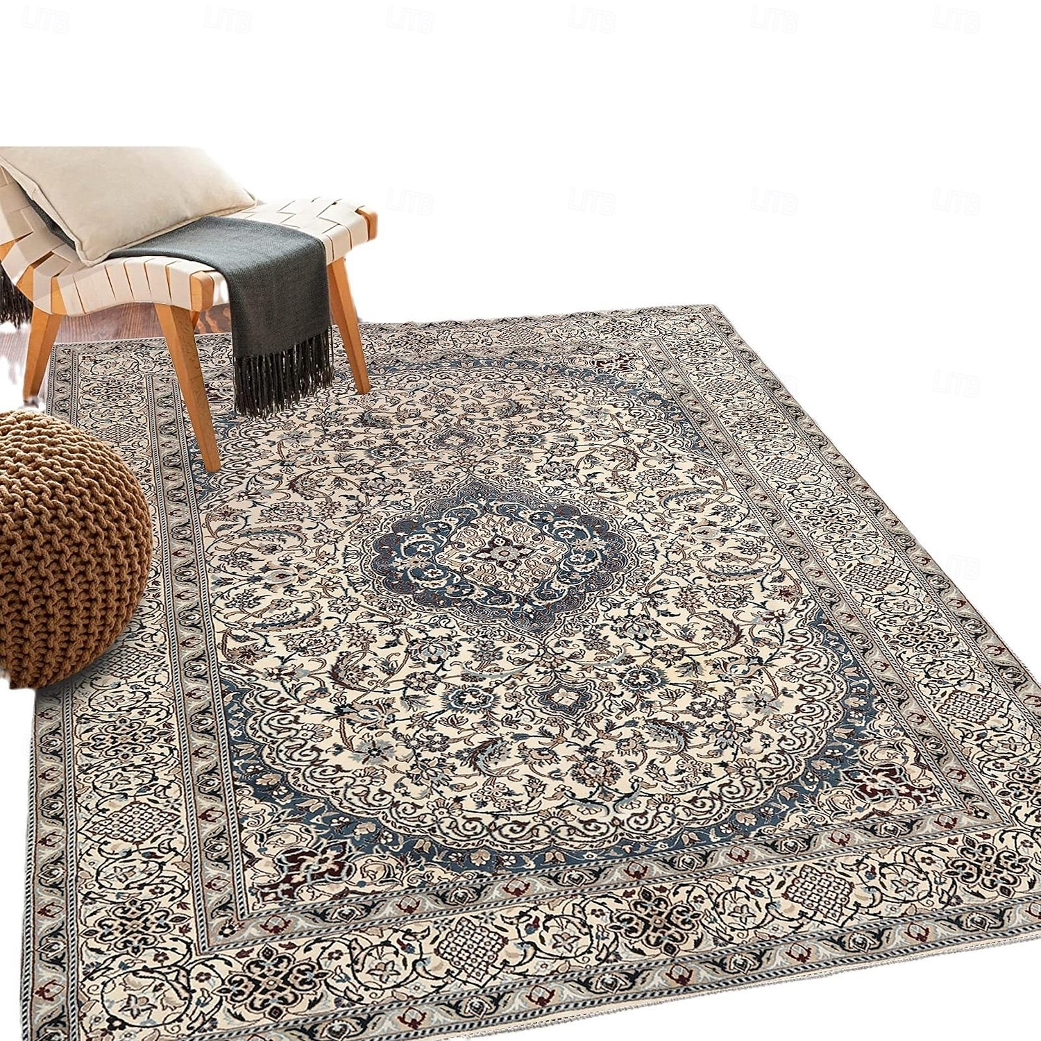 Alfombras de área marroquíes para sala de estar y dormitorio alfombra de lujo vintage gran alfombra de área al lado del sofá y de la mesa de café suave antideslizante y lavable a máquina decoración 2026 - $17.99 –P5