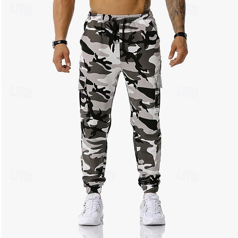 Per uomo Pantaloni della tuta con risvolto Pantaloni Cargo pantaloni sportivi Coulisse con tasche Vita Alta Pantaloni Palestra Athleisure Allenamento Primavera Autunno Elastico Palestra Allenamento del 2026 a $27.99 –P12