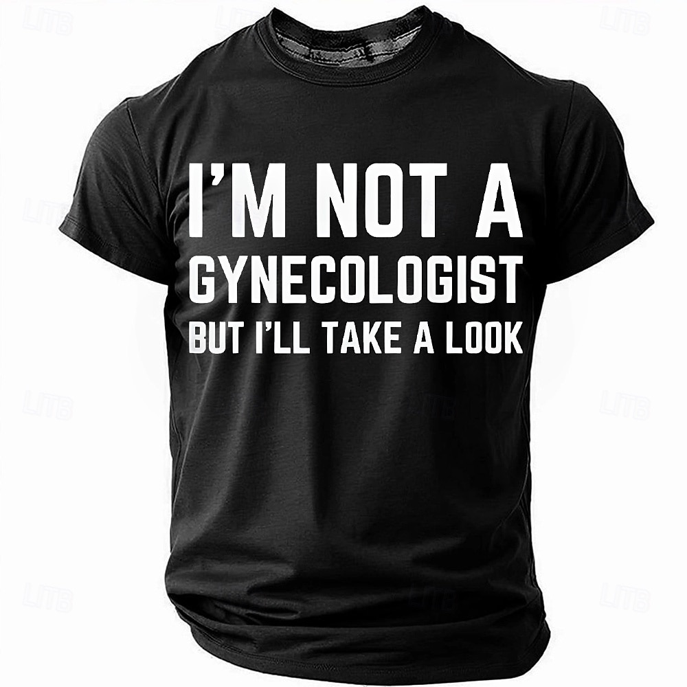 Ανδρικό Αστείο T-Shirt με Γραφικά "Δεν Είμαι Γυναικολόγος Αλλά Θα Ρίξω Μια Ματιά" Σαρκαστικό Γελοίο Ενηλίκων Χιούμορ T-Shirt 2026 - $21.99 –P4