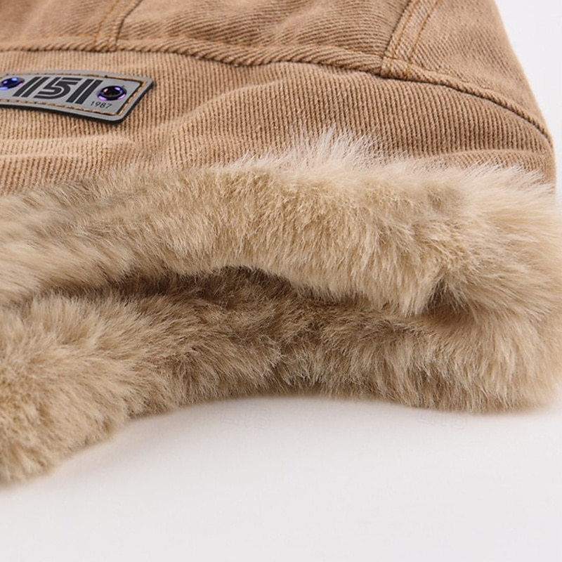 Pánské Ušanka Ušanka klobouk Letecký klobouk Klobouk s klapkami na uši Zimní čepice Černá Světlá růžová Polyester Fleece Módní Retro styl Moderní soudobé Denní nošení Rande Plná / Jednobarevná 2026 - $16.49 –P8