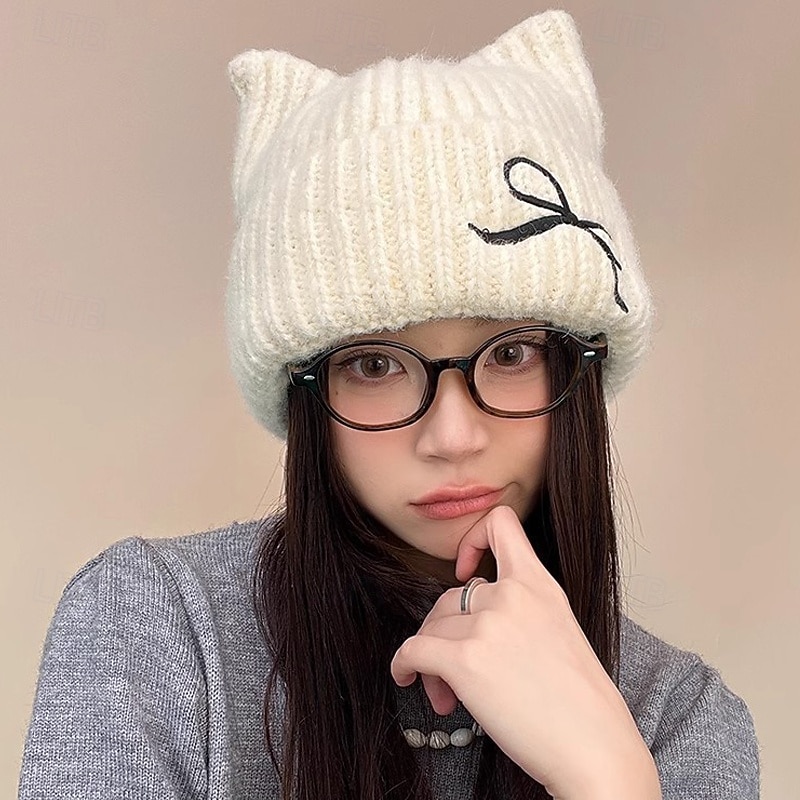 Női Kalap Téli kalapok Meleg Szabadtéri Otthon Utca Kötött Szalagcsokor 2025 - $15.49 –P2