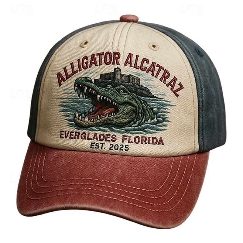 Men's Baseball Cap Sun Hat Trucker Hat Pink Red Polyester Print Fashion Casual Street Daily Crocodile Adjustable Sunscreen Breathable 2026 - $15.49 –P1