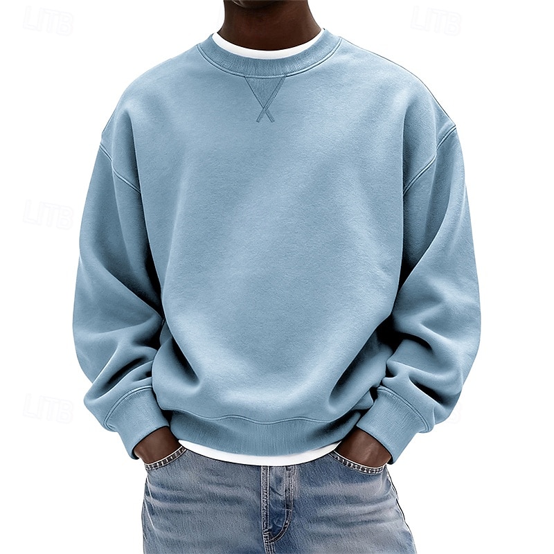 Муж. Толстовка Флисовая толстовка Толстовка с капюшоном и пуловером Натяни Синий Черный Белый Желтый Темно синий Вырез под горло Полотняное плетение Для занятий спортом Повседневные Праздники 2026 - $24.99 –P2