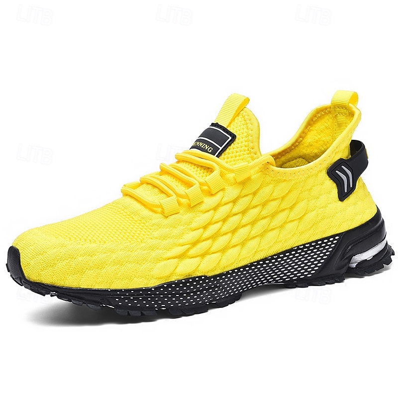 Adidași sport albaștri pentru bărbați, din plasă, cu partea superioară respirabilă din tricot și talpă absorbantă de șocuri, pantofi sport ușori pentru sală, antrenament și purtare zilnică 2026 - $54.99 –P1