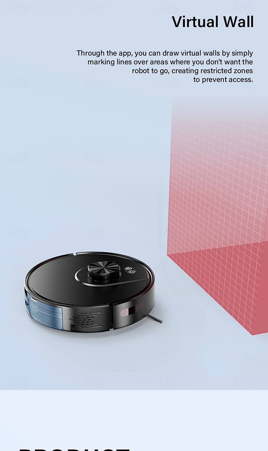 Sweeping and Mopping Robot Combo with LiDAR Navigation APP Operation Smart Mapping No-Mop Zones and Invisible Wall Settings Auto Charging Long-Lasting Battery Life 3500Pa Powerful Suction 2025 - $217.49 –P15