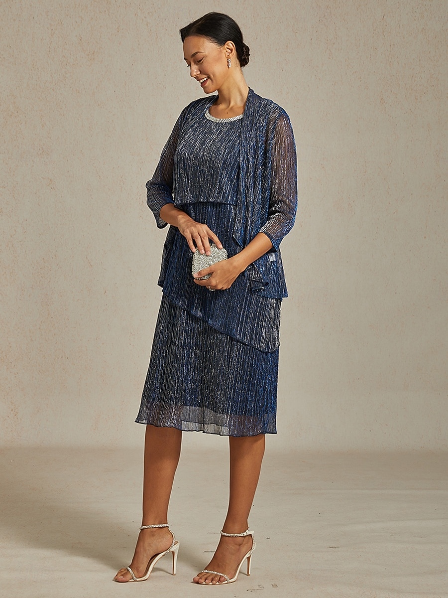 Női Midi ruha Váltó ruha Rakott ruha Halter ruha Elegáns Buli Előírásos Parti Esküvői vendég Koktélparty Normál Tömör szín Ujjatlan Terített nyak Sötétkék Nyár Tavasz Ősz Tél 2025 - $141.99 –P11