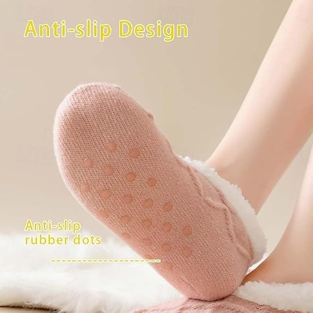 dikke pantoffels voor dames, vloersokken, antislip en warme voetsokken, dikke warme damesschoenen en sokken voor thuis 2026 - $12.99 –P9