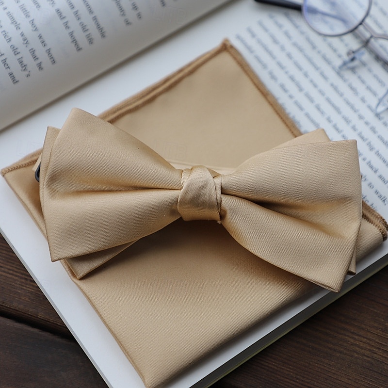 Herren Fliege Moderne zeitgenössische 2 teilig Einfarbig Hochzeitsfeier Alltagskleidung 2026 - $10.49 –P5