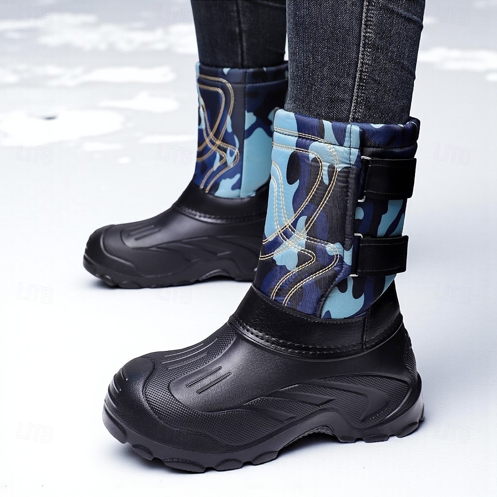 stivali da neve invernali impermeabili e isolanti da uomo con suola antiscivolo, caldi stivali mimetici da esterno per escursioni e sci con tempo freddo del 2026 a $34.99 –P6