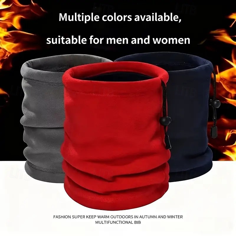 2 зимних теплых гетра для шеи для мужчин – утолщенные, дышащие, с мягкой флисовой подкладкой, ветрозащитные для езды на велосипеде и активного отдыха, универсальные, можно носить как грелку для шеи, 2025 - $12.99 –P5