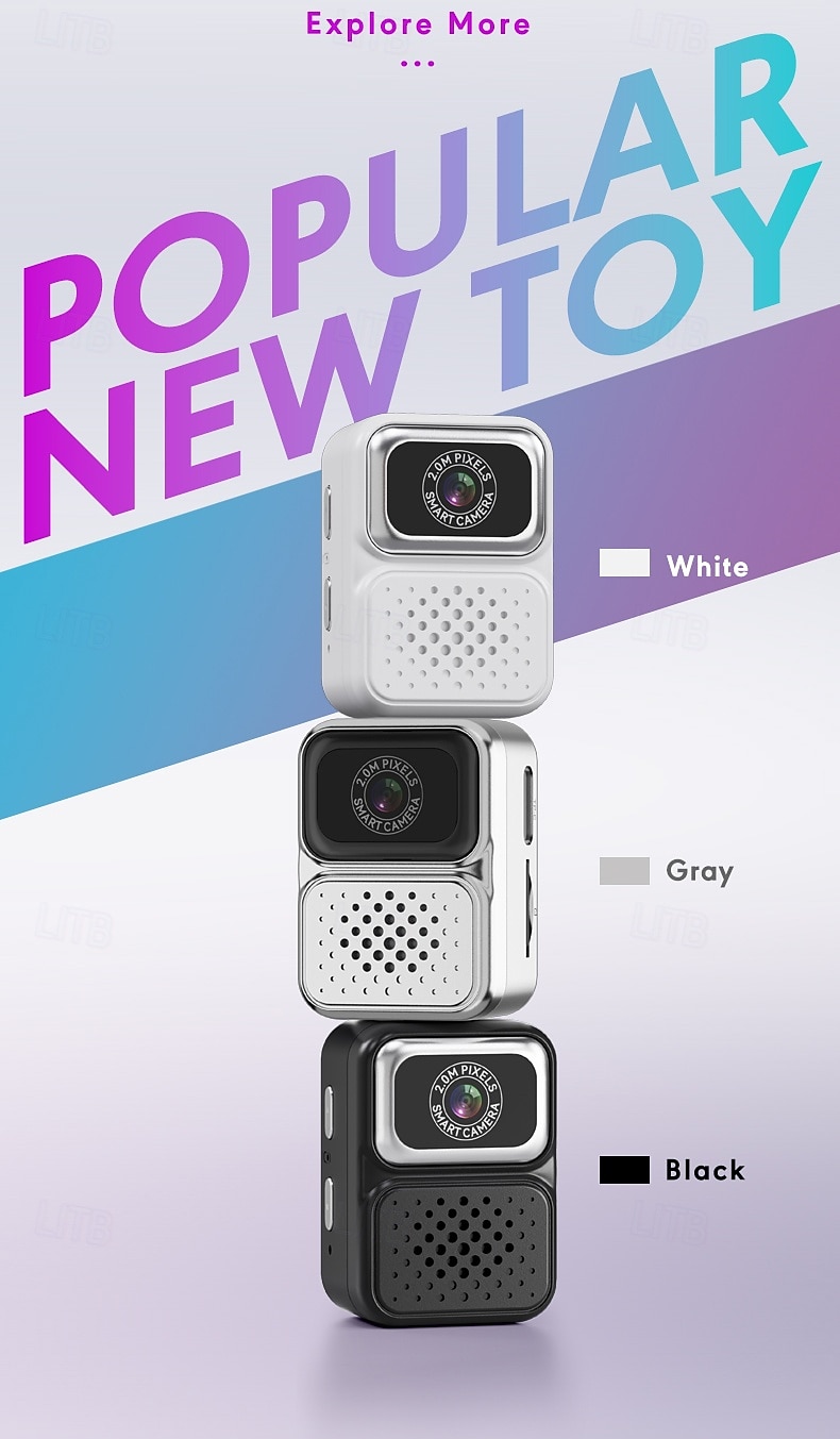 Mini cámara de llavero HD con capacidad para grabar fotos y videos, cámara digital para estudiantes del tamaño de un pulgar con pantalla IPS de 0,96 pulgadas. 2025 - $31.99 –P7