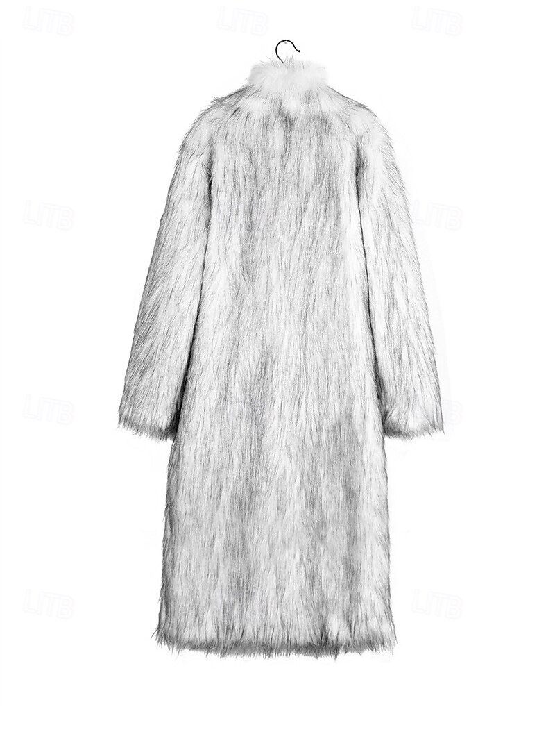 Miesten Talvitakki Tekoturkis Loma Päivittäin Pidä lämpimänä Fleece Syksy Talvi Tavallinen Muoti Katutyyli Kauluskäänne Pitkä Musta Valkoinen Keltainen Jackets 2026 - $69.99 –P5