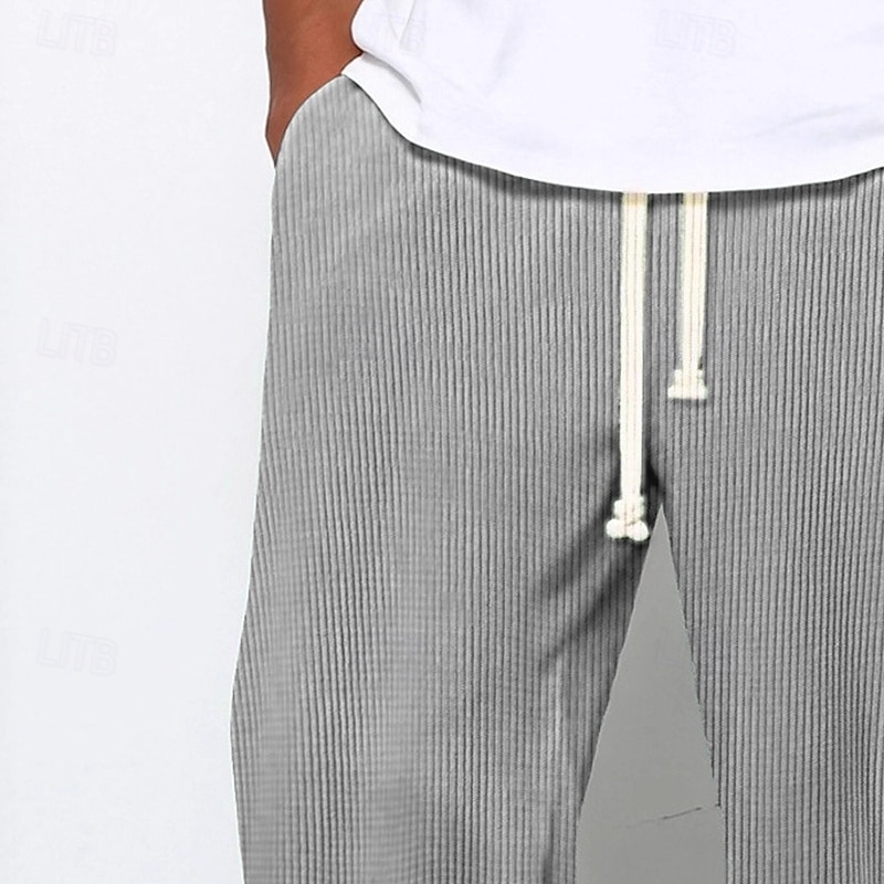 رجالي بنطال واسع الساق بنطلونات بنطلون مضلع السراويل الفضفاضة السراويل رباط مرونة الخصر سهل مخطط رطوبة فتل متنفس مكتمل الطول رياضة في الهواء الطلق فضفاض مناسب للبس اليومي العطلة موضة أسود وردي بلاشيهغ 2025 - $21.99 –P4