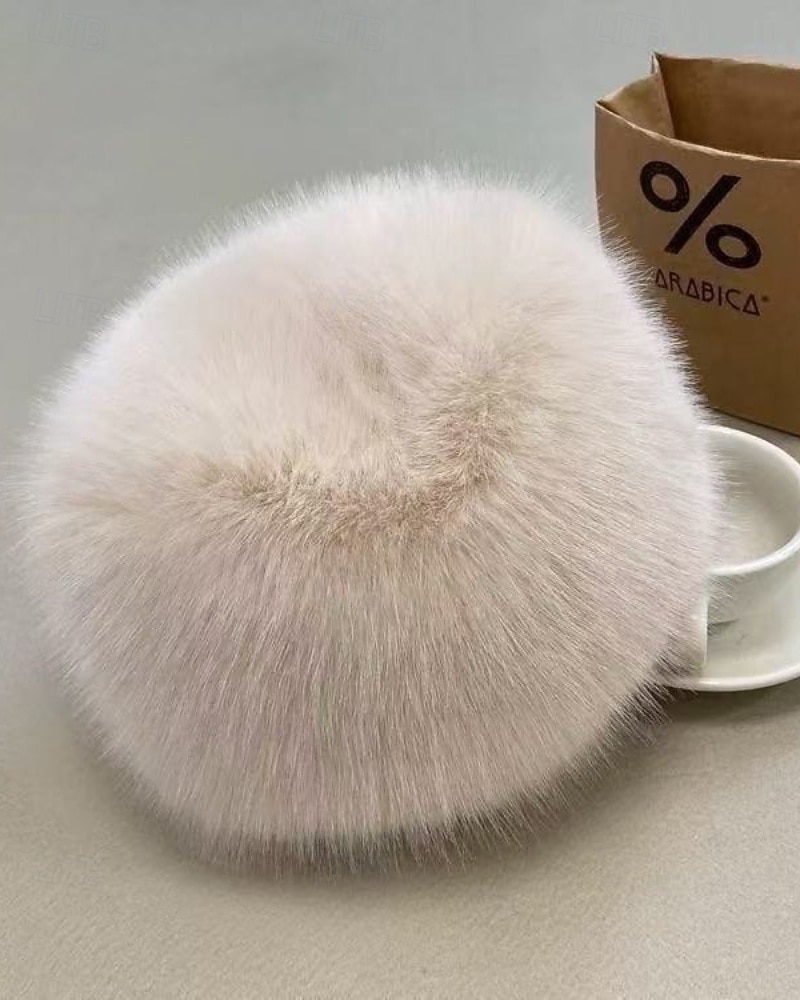 Dámské Teplá zimní čepice Denní Dovolená Pevná barva Polyester Na běžné nošení Zahřívací 1 PC 2025 - $18.99 –P12