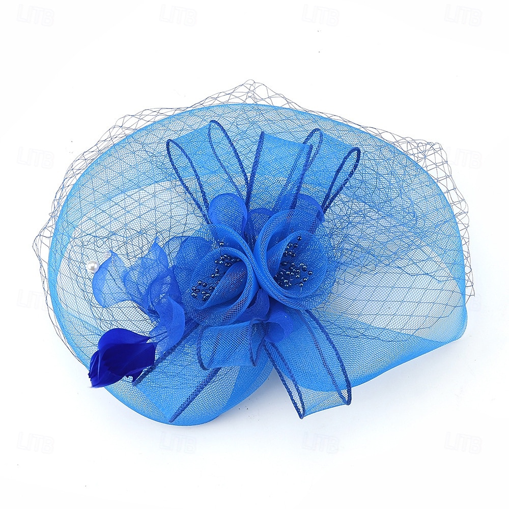 Palarioare Tul Pană Pălărie Nuntă Petrecere ceai Cursă de cai cocktail Elegant Epocă Cu Pene Diadema Articole Pentru Cap 2025 - $14.99 –P7