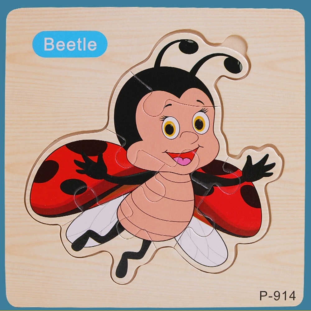 16pc Toddler Learning Puzzles - Set of 16 Wooden Peg Board Puzzles for Ages 1 2 3 - Develops Hand-Eye Coordination & Cognitive Skills Christmas Gift 2025 - $38.99 –P4