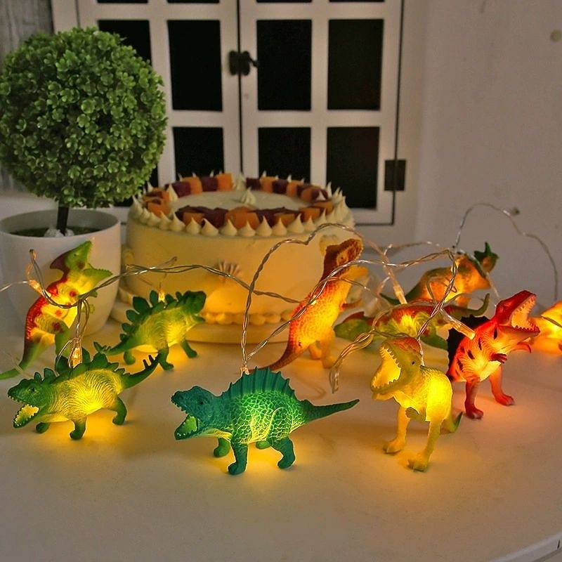 LED Dinosaur String Lights 1.5m 10LEDs Battery Powered  Home Children's Toys Shopping Mall Room Decoration Lights Creative Cartoon Gift Light 2026 - $19.99 –P2