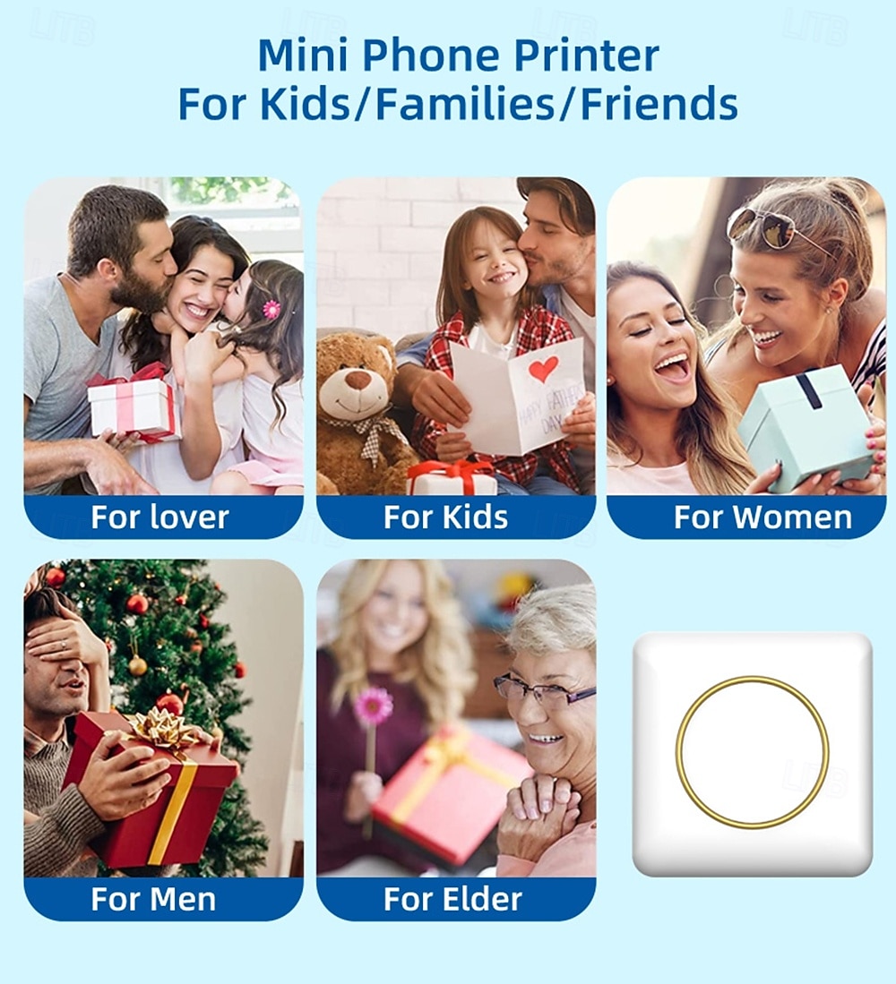 2025 NEW Sticker Printer C20 Fun Print Pod Mini Bluetooth Portable Sticker Maker with Rolls Paper Print Pods Mini Printer 2025 - $25.99 –P10
