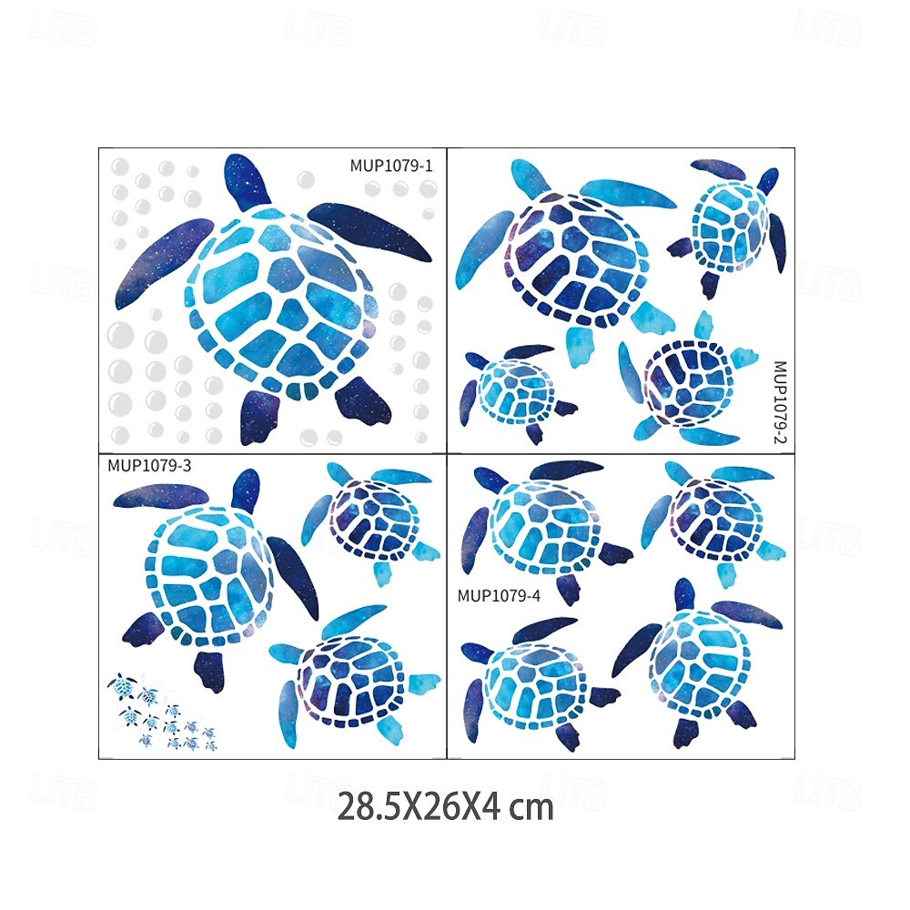 Adesivo de parede de bolha de tartaruga, design subaquático de tartaruga marinha e bolhas, decalque de parede removível, decoração criativa para sala de estar, sofá, fundo, arte decorativa para quarto de 2026 por $10.49 –P6