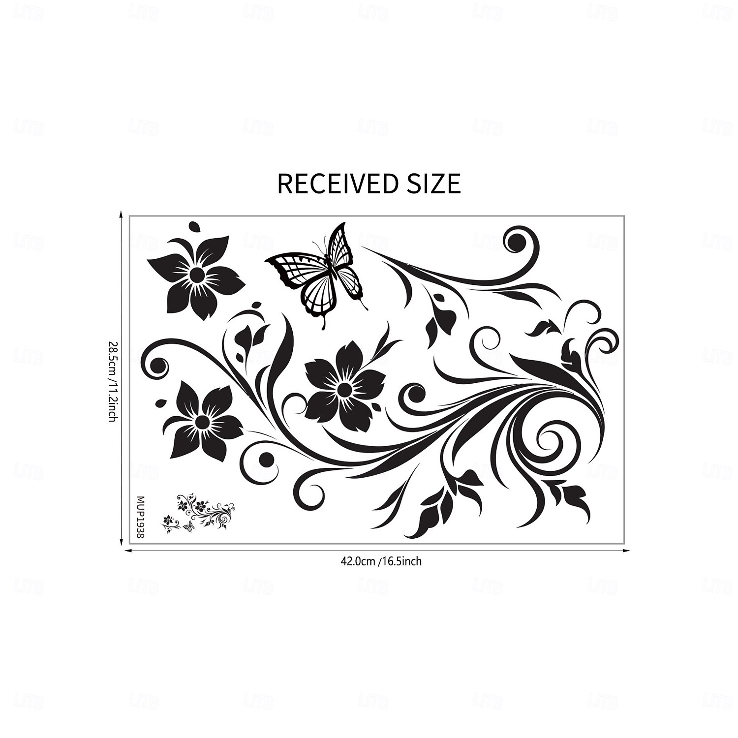 Наклейка на стену в виде бабочки и лозы, магнит на холодильник, дизайн лозы и бабочки, съемная наклейка на стену для спальни, гостиной, кабинета, домашнего декора, креативный фон, искусство, 2026 - $6.49 –P7