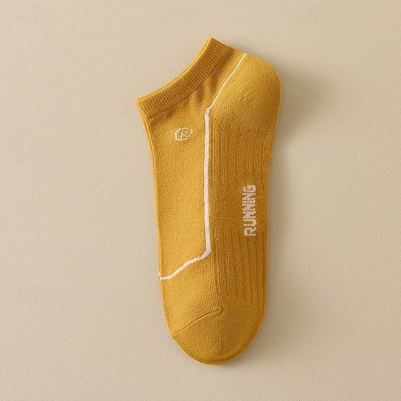 Pánské 5 párů Vícenásobné balení Ponožky Koşu Çorapları Ponožky pro běžné nošení Duhová Barva Slátanina Písmena Dovolená Sporty a outdoor Denní Základní Střední Jaro Podzim Módní Na běžné nošení 2026 - $4.99 –P6