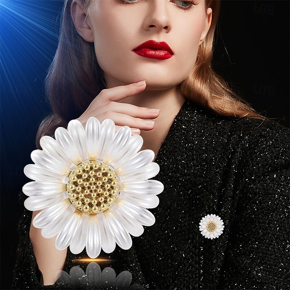 Brooches Floral Fashion Cute Simple Brooch Jewelry Silver For Wedding Party Gift Engagement Prom Festival 2026 - $17.49 –P5