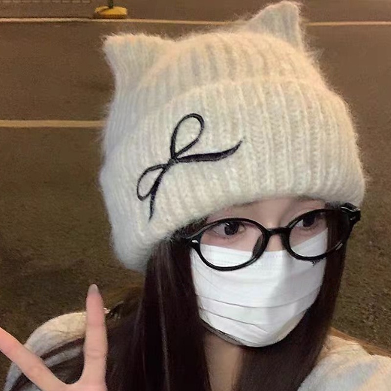 Női Kalap Téli kalapok Meleg Szabadtéri Otthon Utca Kötött Szalagcsokor 2025 - $15.49 –P3