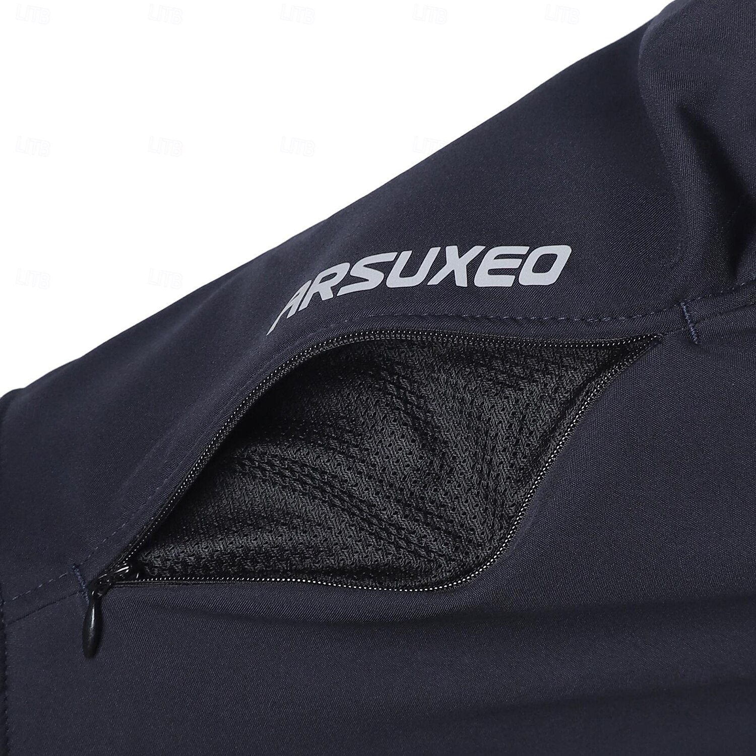 Arsuxeo Herren Fahrradhose Fahrradhosen Fahhrad Hosen Unterteile Formpassend Winter Mountainbike MTB Straßenradsport Sport Winddicht Warm Reflektierende Besätze / Fluoreszenz Elastisch Schwarz 2026 - $47.99 –P5