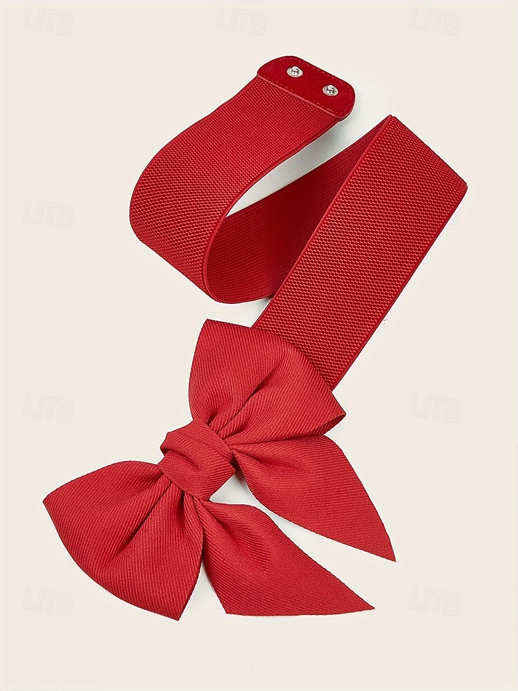 Ceinture élastique à nœud pour femme, élégante et confortable pour les robes, accessoire de Noël parfait en plusieurs couleurs de 2026 ? $11.99 –P6