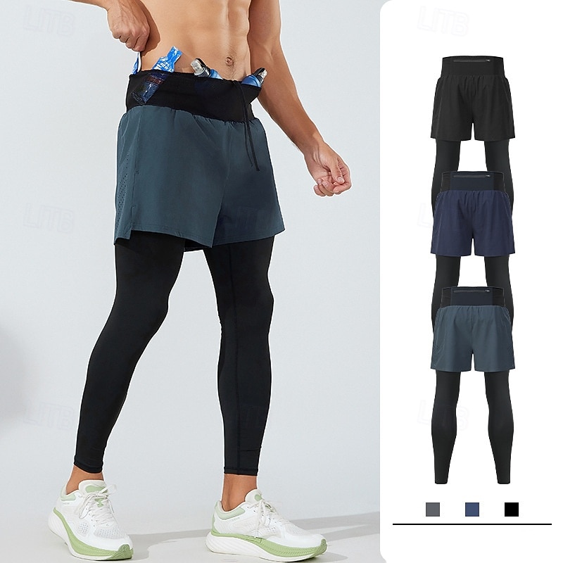 Men’s Compression Sports Shorts – Fitness Running Yoga Gym Base Layer Bottoms