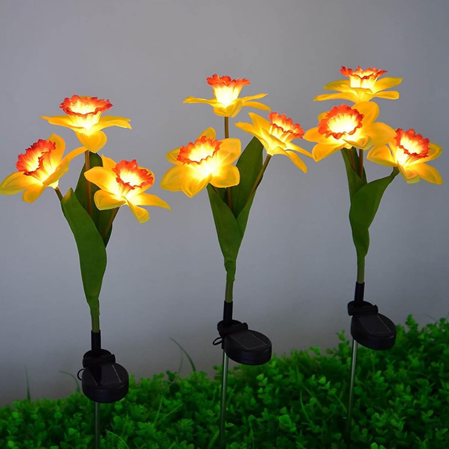 Solar Lights, 3-Head-Daffodil Flower Solar Lights, Landscape Lights, LED Outdoor Solar Powered Garden Lights, Waterproof Flower Lights, Landscape Stake Light for Yard, Pathway, Patio Decor 2026 - $17.99 –P5