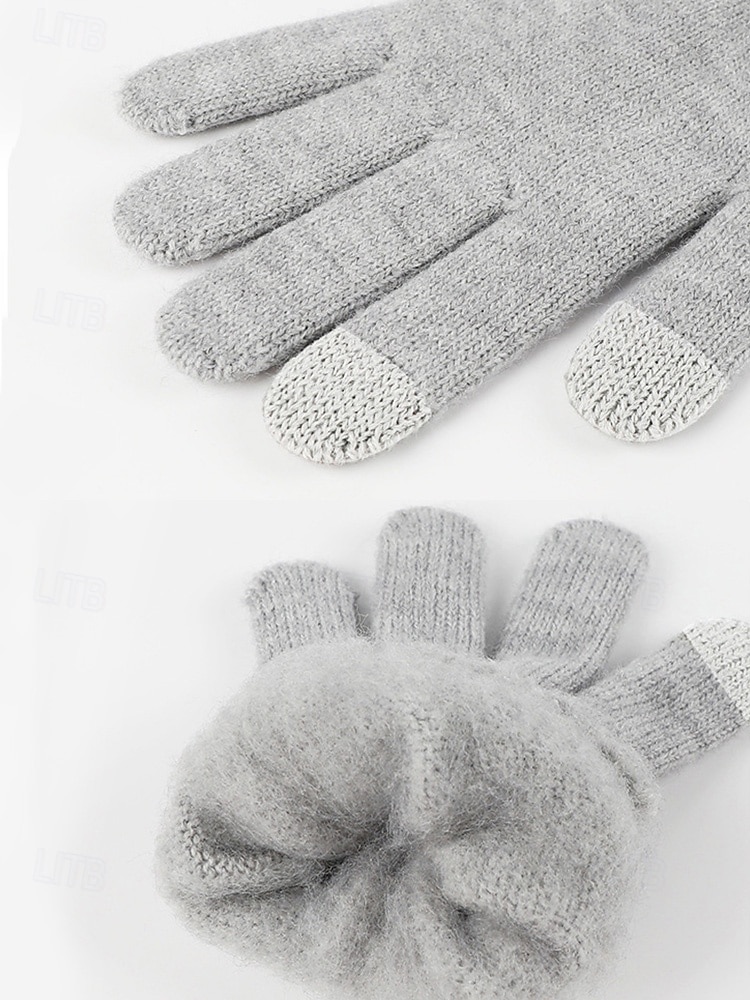 Set unisex di cappello, sciarpa e guanti natalizi con guanti touchscreen, vari colori, perfetto per la moda invernale e come regalo per le feste del 2026 a $26.99 –P10