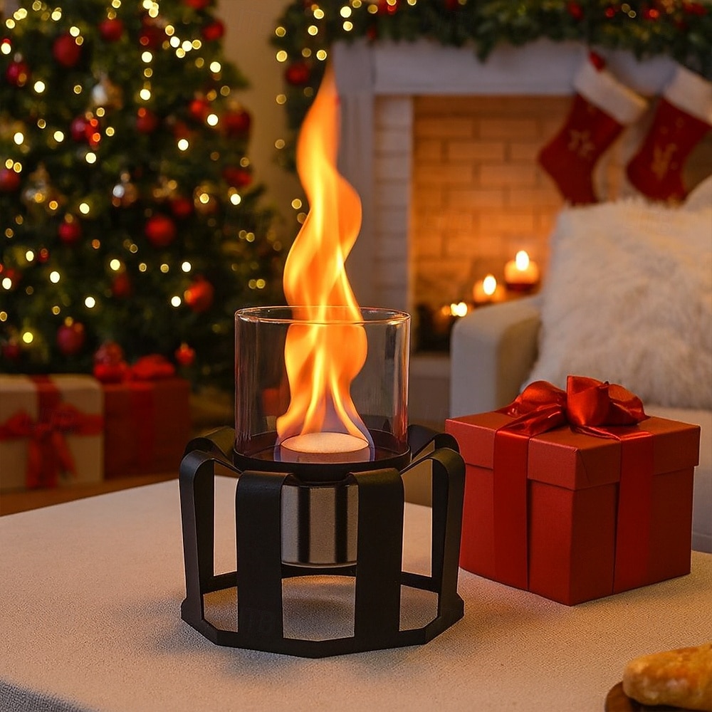 2026年 キャンプ用のガラステーブルとリモコン付きの卓上ファイヤーピット屋外ファイヤーピット  コレクション – $49.99 –P7