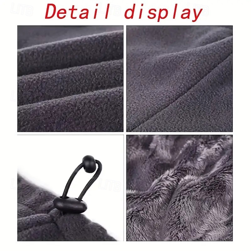 2 зимних теплых гетра для шеи для мужчин – утолщенные, дышащие, с мягкой флисовой подкладкой, ветрозащитные для езды на велосипеде и активного отдыха, универсальные, можно носить как грелку для шеи, 2025 - $12.99 –P3