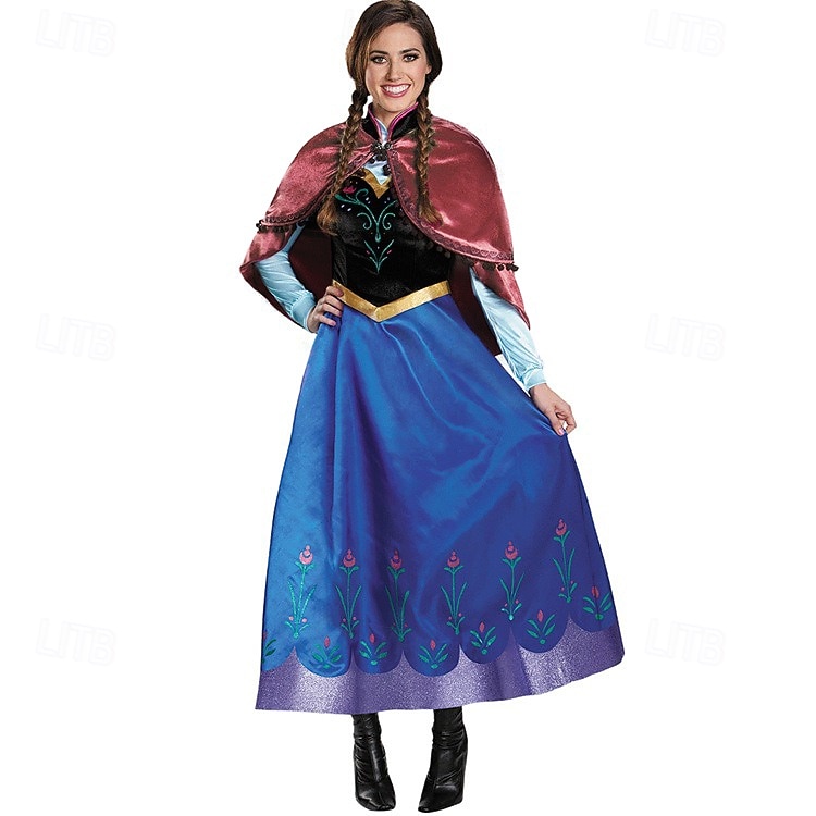 Regina delle nevi Gelido Fiaba Principessa Anna Abito da damigella Costume per festa a tema Abiti in tulle Cosplay Halloween for Per donna Adulti Natale Halloween Carnevale del 2026 a $54.99 –P1