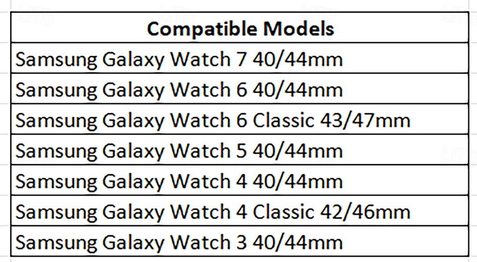 Bracelet de Montre  pour Samsung Galaxy Watch 7/6/5/4 40/44mm, Watch 6 Classic 43/47mm, Watch 4 Classic 42/46mm Silicone Remplacement Sangle Réglable Bracelet Sport Boucle Moderne Bracelet de 2025 ? $6.99 –P8