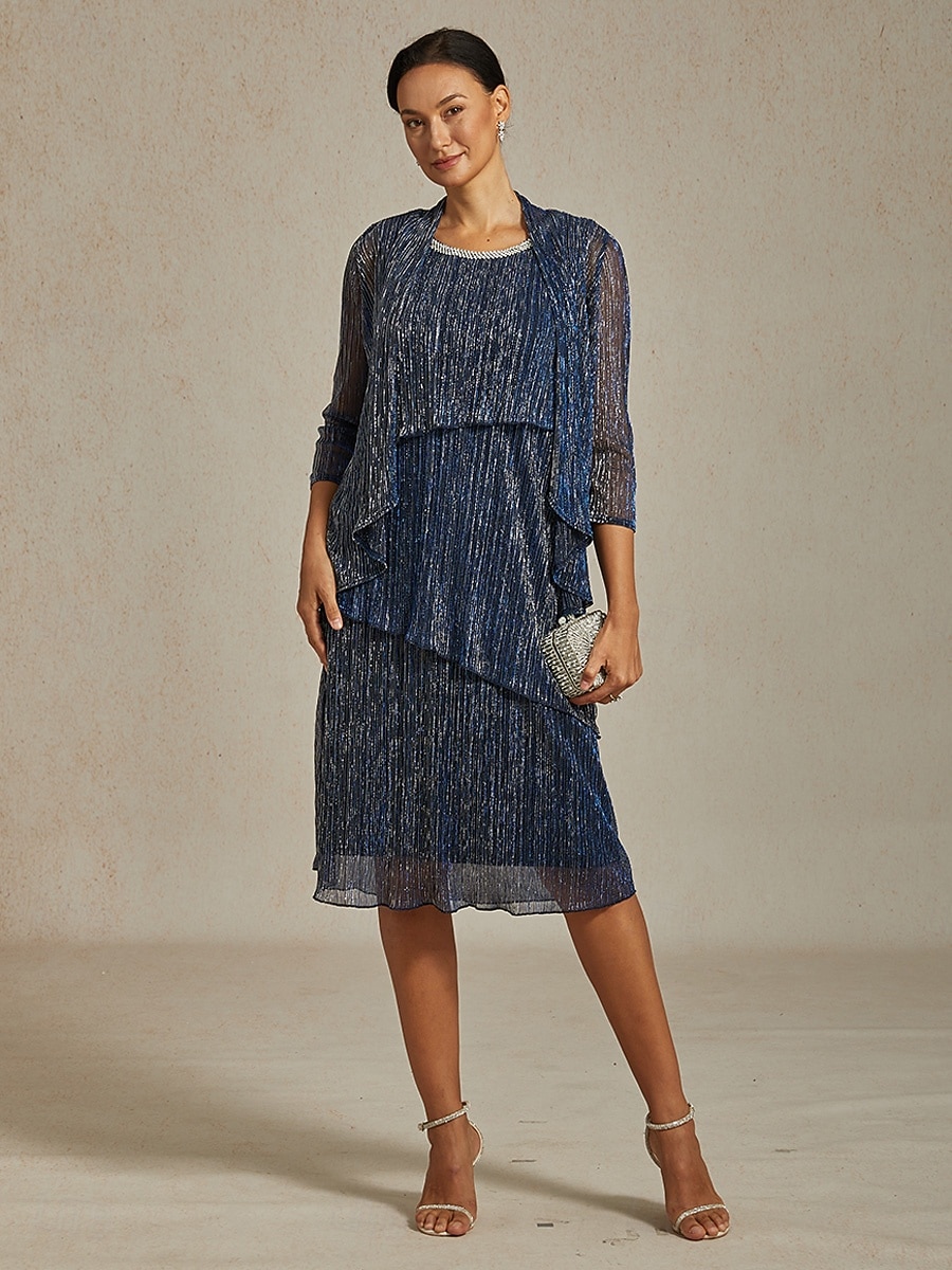 Női Midi ruha Váltó ruha Rakott ruha Halter ruha Elegáns Buli Előírásos Parti Esküvői vendég Koktélparty Normál Tömör szín Ujjatlan Terített nyak Sötétkék Nyár Tavasz Ősz Tél 2025 - $141.99 –P12