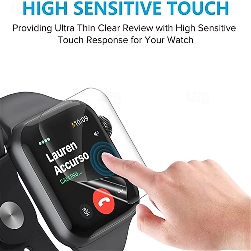 [2 Pack] 10 Pack [5 Pack] Watch Screen Protector Compatible with Apple Watch Ultra 49mm Series 8 7 41mm 45mm Series 6 5 4 SE 40mm 44mm Series 3 2 1 38mm 42mm Max Coverage Touch Sensitive Bubble Free 2026 - $10.99 –P5