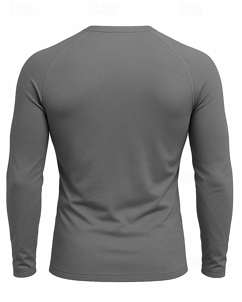Karácsony Férfi Majica za trčanje Torna póló Fitness póló 3D nyomtatás Hosszú ujj Felsők Utca Hétköznapi Ősz Grafika Upijanje znoja Légáteresztő Sportos sportruházat Sportruházat Szürke 2025 - $22.99 –P2