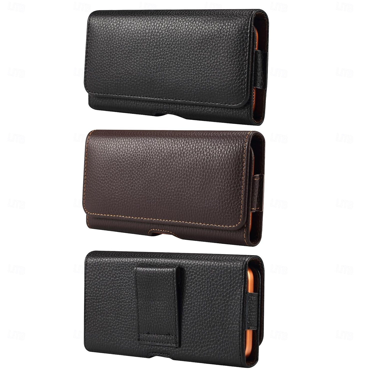 Estojo para celular masculino com presilha, bolsa de cintura, acessório em couro PU, carteira para celular, estilo vintage, capa protetora para celular. de 2026 por $26.99 –P1
