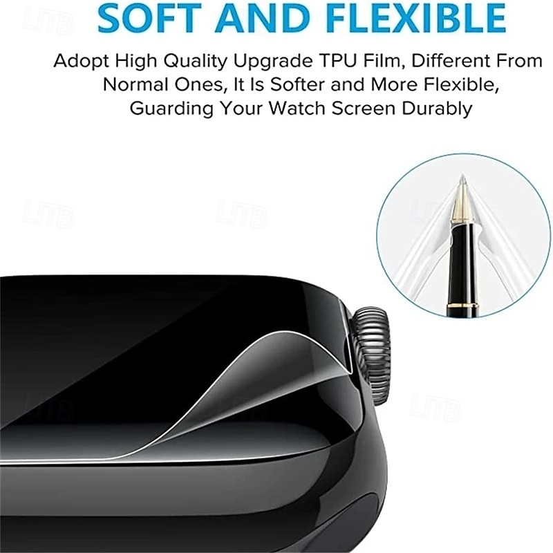 [2 Pack] 10 Pack [5 Pack] Watch Screen Protector Compatible with Apple Watch Ultra 49mm Series 8 7 41mm 45mm Series 6 5 4 SE 40mm 44mm Series 3 2 1 38mm 42mm Max Coverage Touch Sensitive Bubble Free 2026 - $10.99 –P6