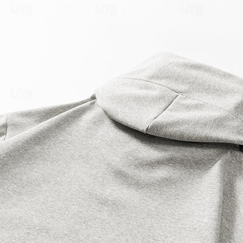 Hombre Sudadera Negro Blanco Gris Oscuro Con Capucha Plano Bolsillo Deporte Diario Festivos Poliéster Ropa de calle Básico Casual Primavera Otoño Ropa Sudaderas con capucha Sudaderas 2026 - $32.99 –P12