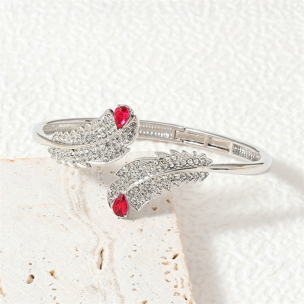 Zirconio No coincidente Forma de Hoja Personalizado De moda Cromo Pulsera pulsera Plata / Dorado / Dorado 2 Para Boda Fiesta Pedida Fiesta de baile 2026 - CAD $14.59 –P2