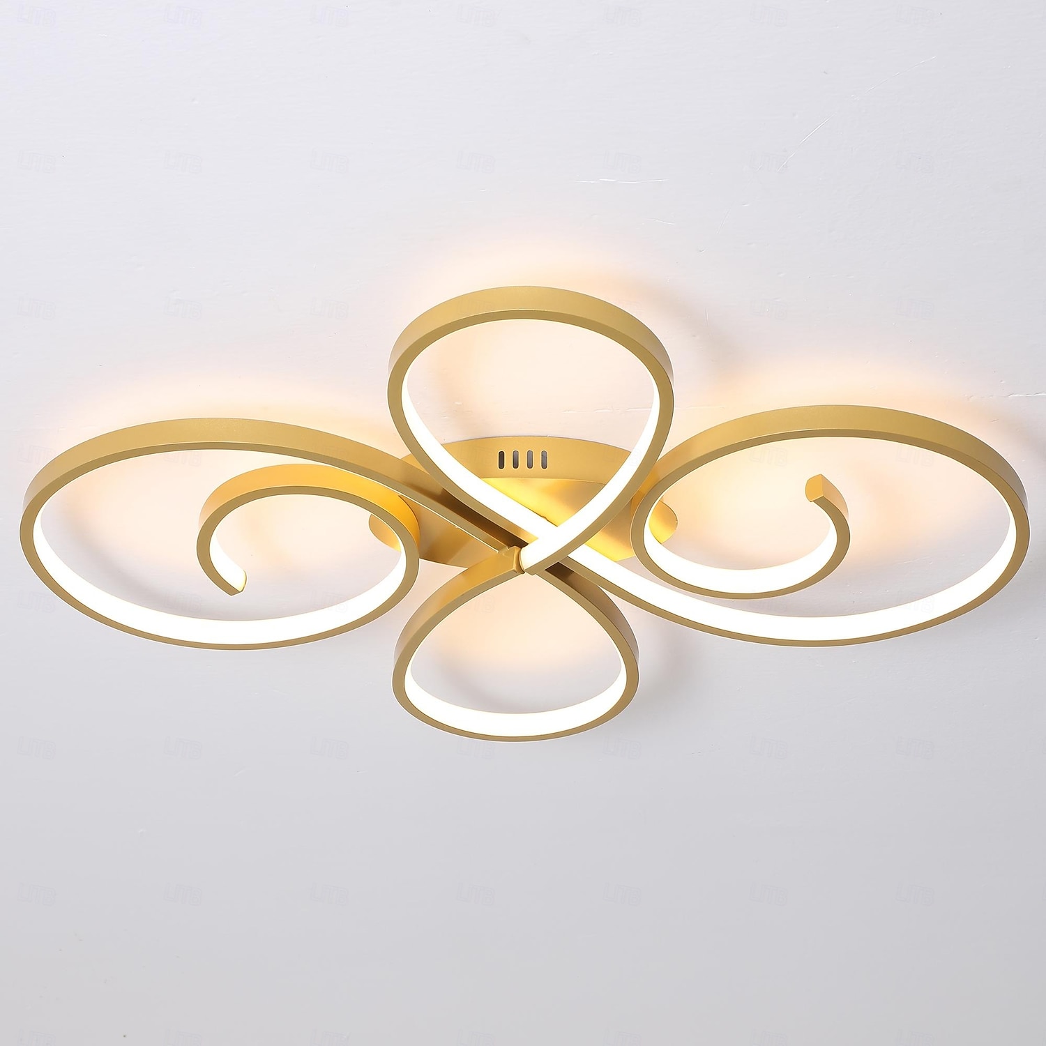 Luminária de teto de 70 cm com design em cluster, estilo artístico moderno em metal, acabamento pintado na cor preta, LED, 110-120V ou 220-240V. de 2026 por $143.99 –P6