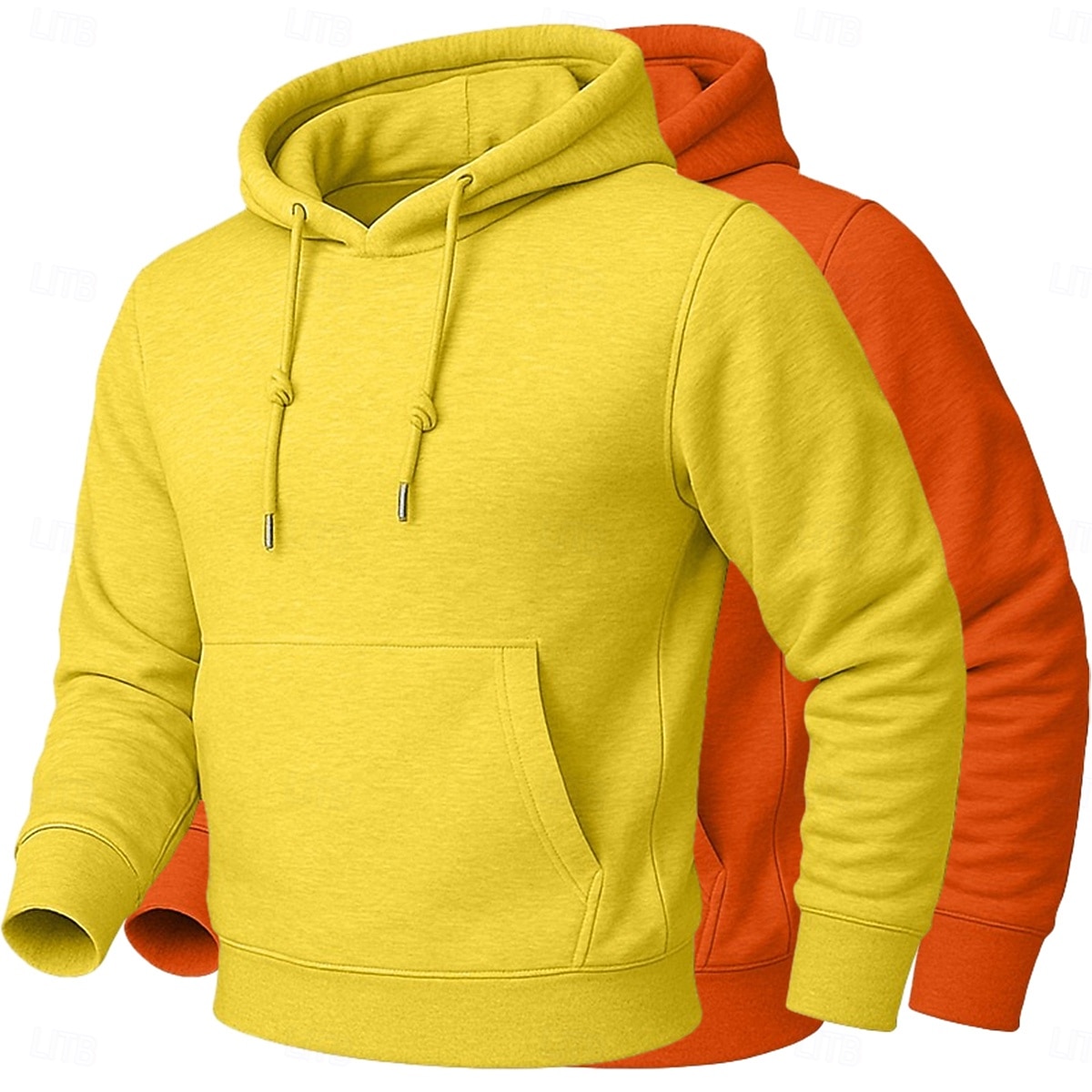 Per uomo Felpa con cappuccio Felpa con cappuccio in pile Felpa con cappuccio foderata in pile Giallo+Arancione Albicocca + Nero Cammello + Nero Viola + rosa Rosa + blu navy Con Cappuccio Semplice del 2026 a $19.99 –P4